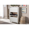 Baxton Studio Simms White Modern Shoe Cabinet 99-4514